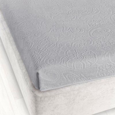 Prześcieradło frotte żakardowe bez gumki Zwoltex 175x220cm Tulipan 4
