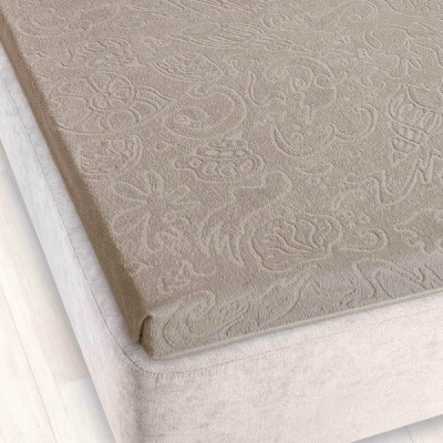 Prześcieradło frotte żakardowe bez gumki Zwoltex 175x220cm Tulipan 4