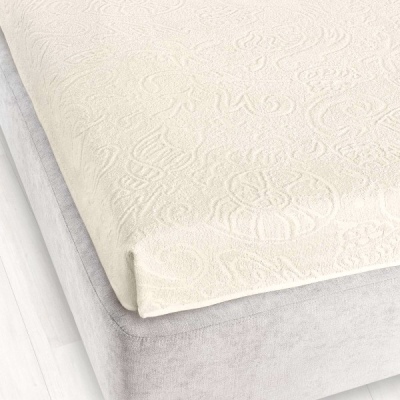 Prześcieradło frotte żakardowe bez gumki Zwoltex 175x220cm Tulipan 4