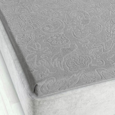 Prześcieradło frotte żakardowe bez gumki Zwoltex 175x220cm Tulipan 4
