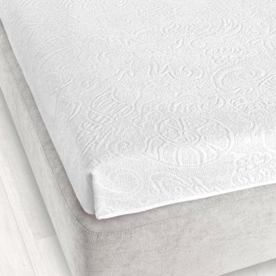 Prześcieradło frotte żakardowe bez gumki Zwoltex 175x220cm Tulipan 4