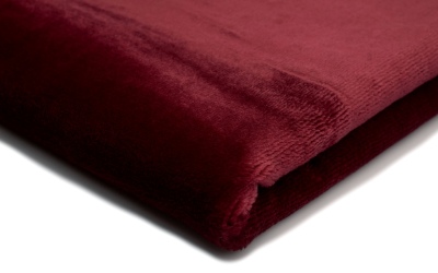 Koc minky pluszowy miękki aksamitny kolor bordo 155x200cm