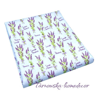Prześcieradło bez gumki 160x210 bawełna 100% Lawenda Prowansja grube Essential Line Cotton